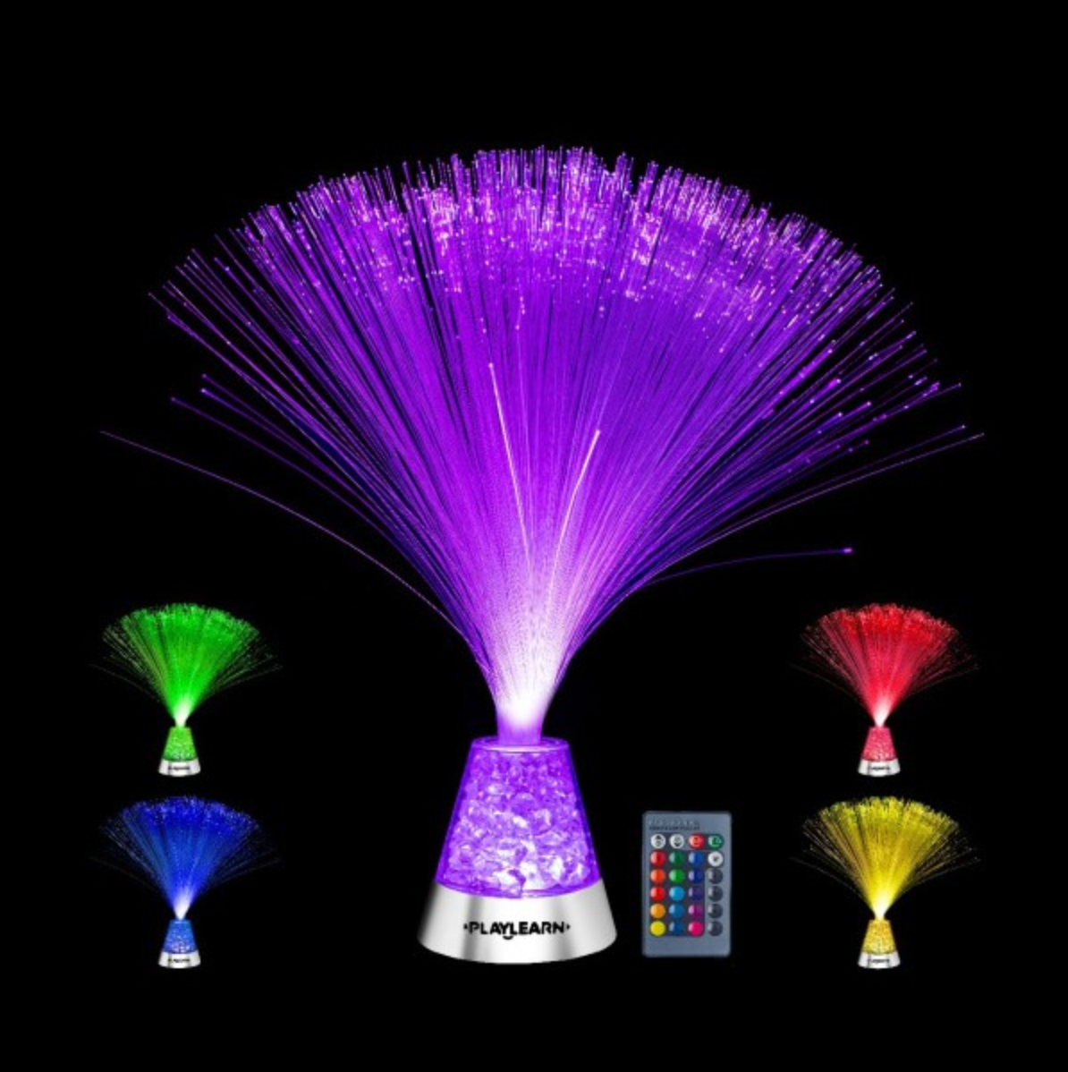 Fiber Optic Lamp w/ Remote (14")