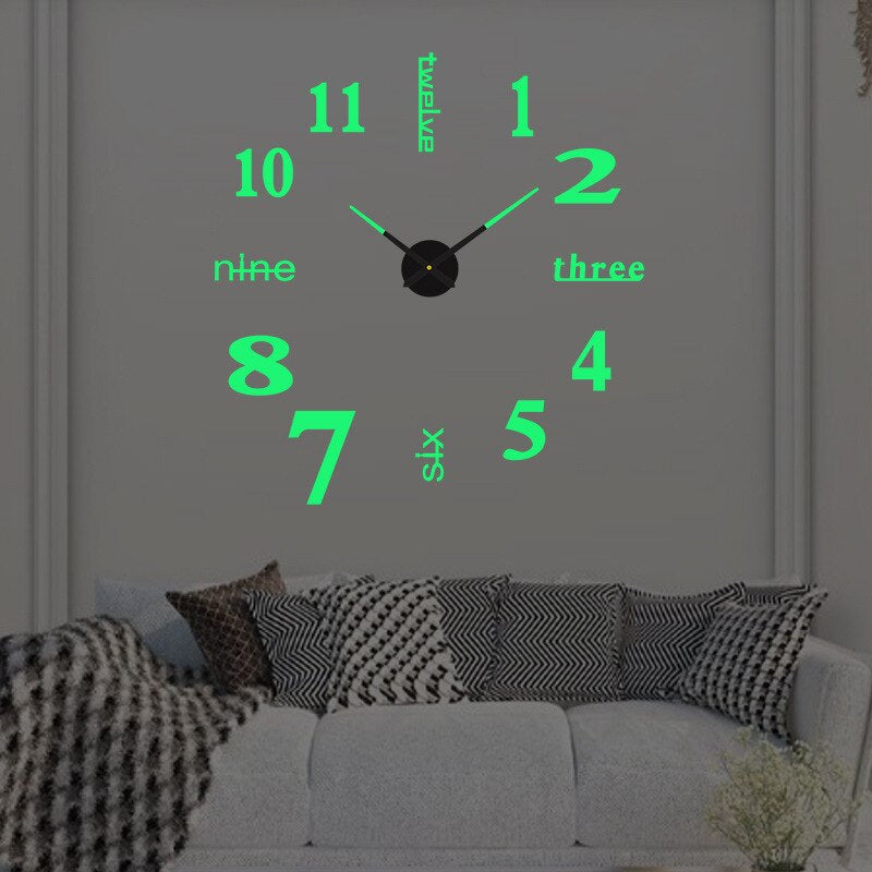 BowLift | Unique Black Wall Clock | Innovative Design, Quartz Movement & Ideal for Home Decor