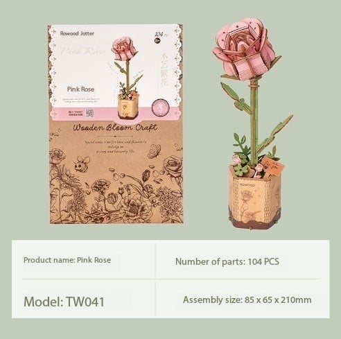 Wooden Flower Building Toy Botanical Collection