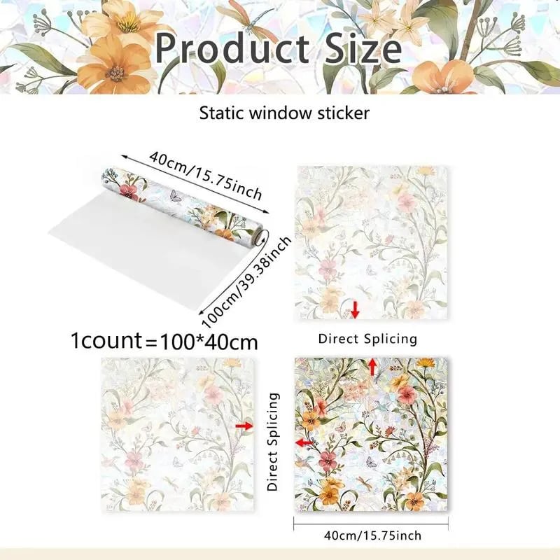 🌸Floral Pattern Window Film🌈