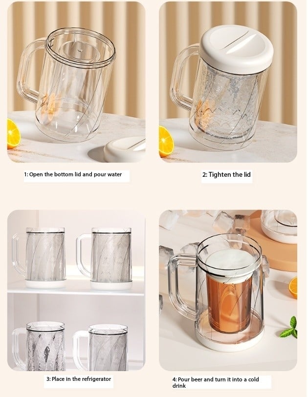 Double Wall Gel Frosty Freezer Ice Mugs