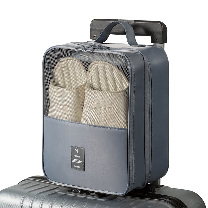 Travel Shoe Bag Holds 3 Pair of Shoes