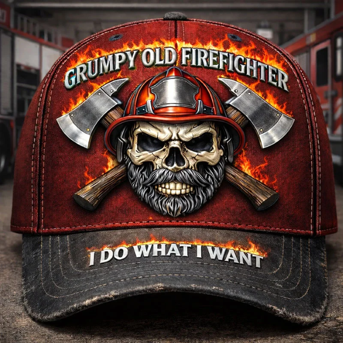 GRUMPY OLD FIREFIGHTER – Cap of Unapologetic Command