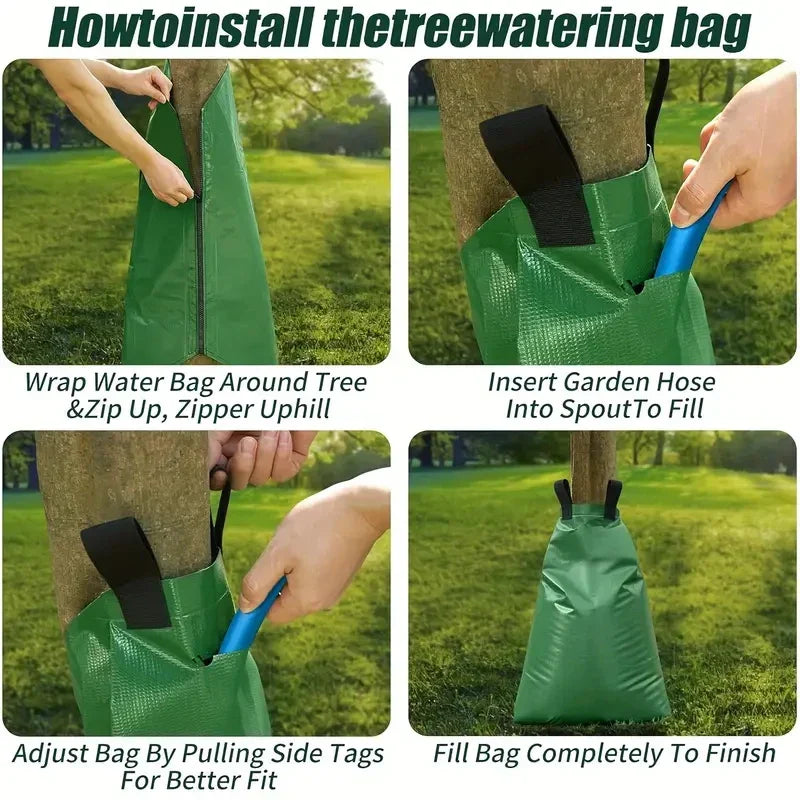 BowLift | Tree watering bag AquaTree 20 | 75L capacity | Reusable & Long-term watering | For garden & landscaping care
