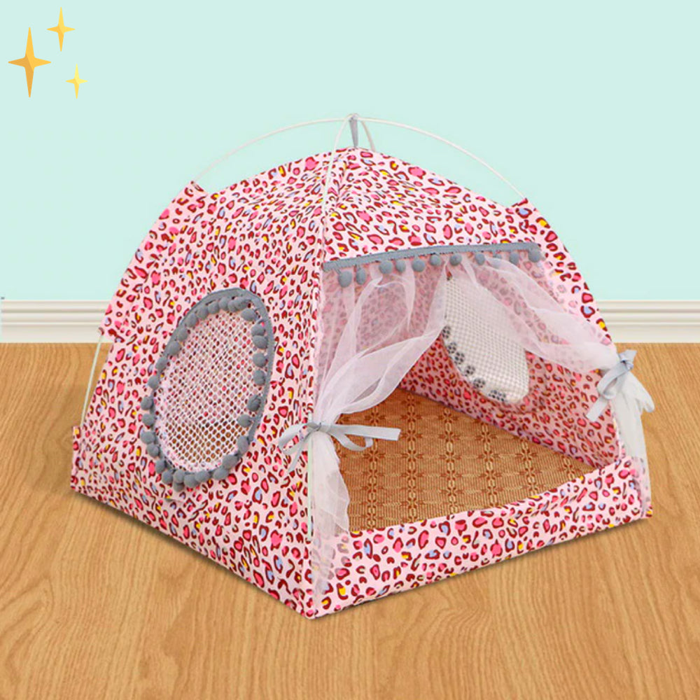 Cute Pet Tent with Curtains - PetTent Bowlift