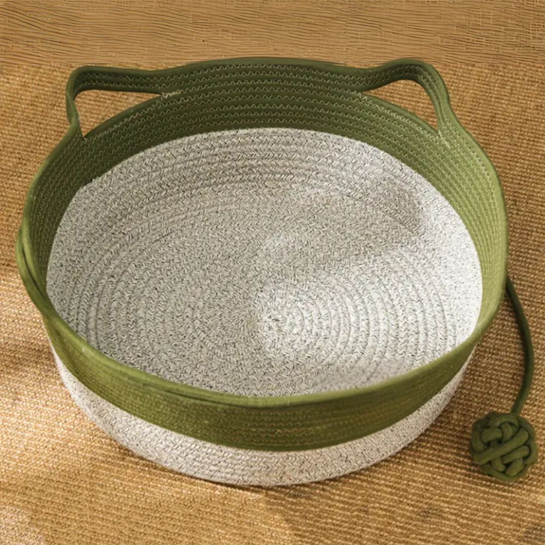 Handwoven Cotton Rope Bed for Cats