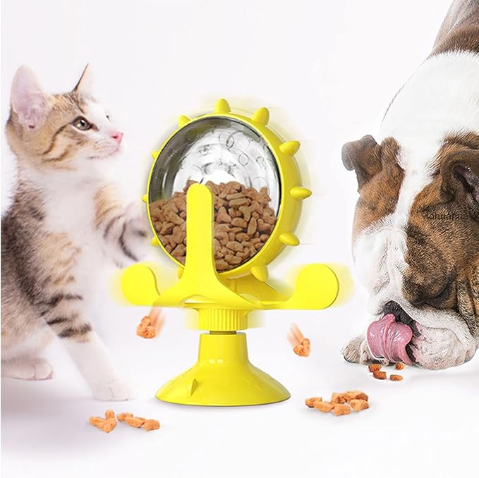 Interactive Treat Dispenser for Cats - TreatTwirl Bowlift