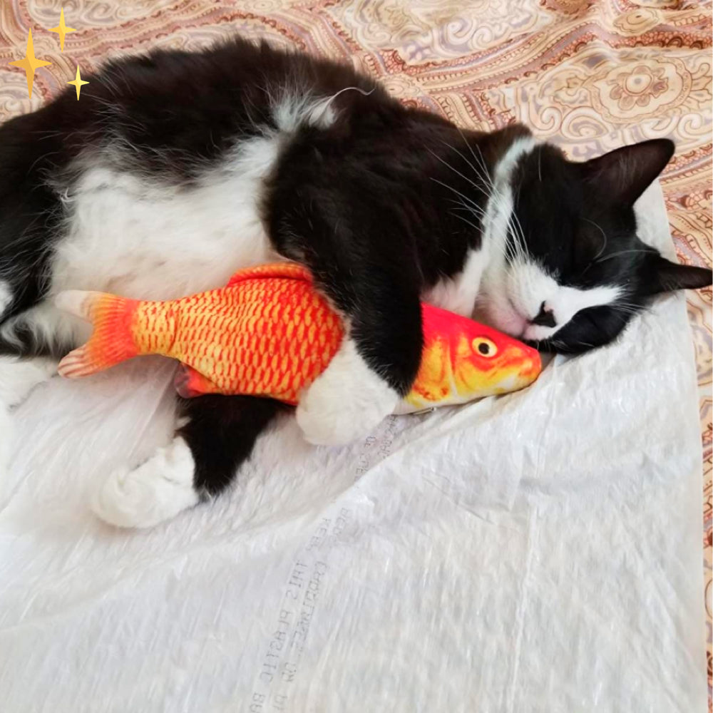 Set of 4 Moving Fish Toys for Cats - FitFish Bowlift
