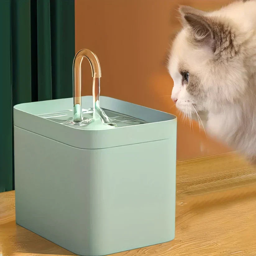Silent Automatic Water Fountain for Cats - PureFlow Bowlift