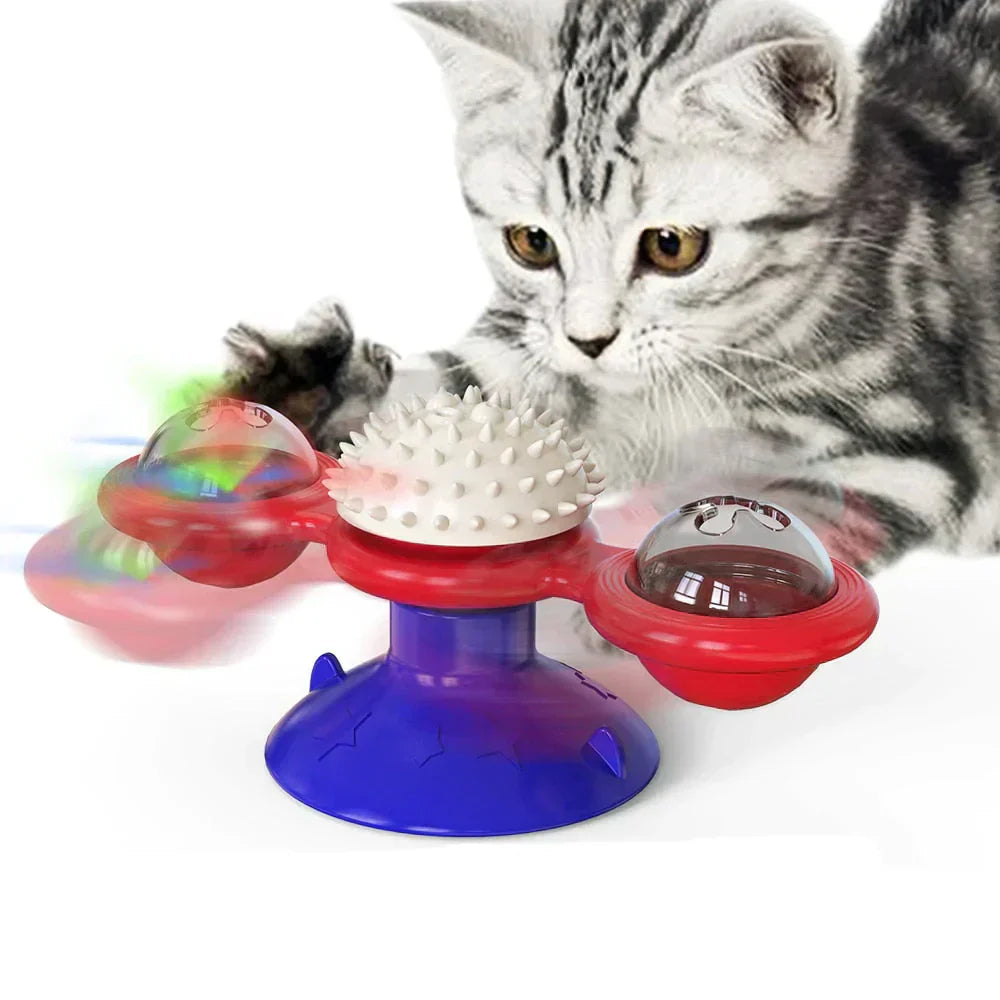 Windmill Cat Toy - WhirlPlay Bowlift