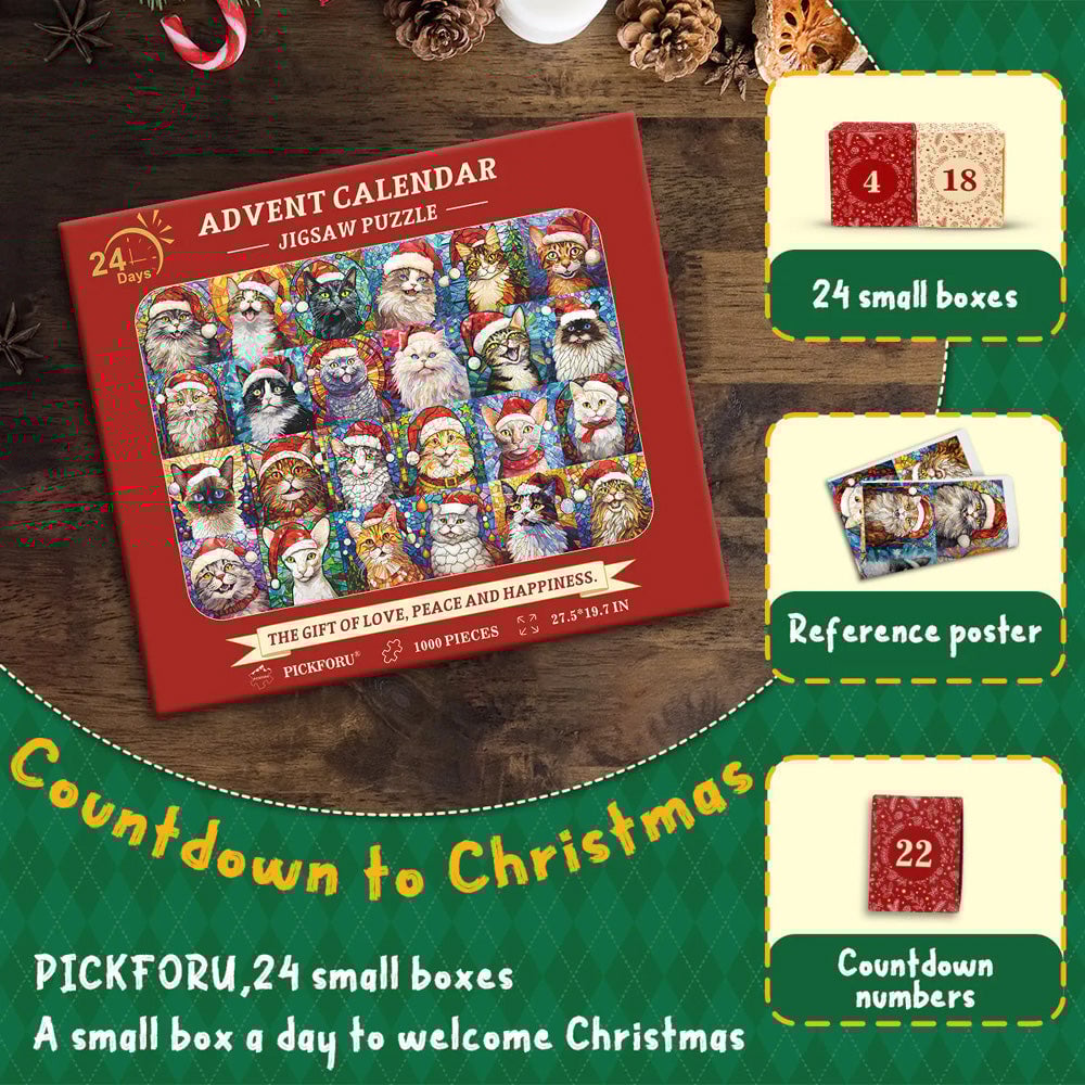 Christmas Sale 49% OFF-Advent Calendar 2024 Christmas Jigsaw Puzzles