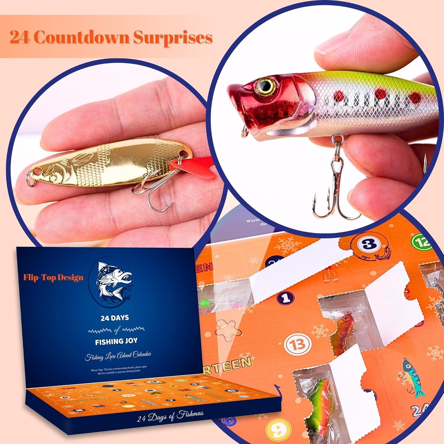 🎄Christmas Sale 49% off✨-🐟24 Days Christmas Countdown Lure Set