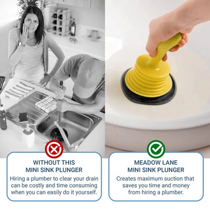 40% OFF🔥Small Sink Plunger for Kitchen & Bathroom Sink Drains