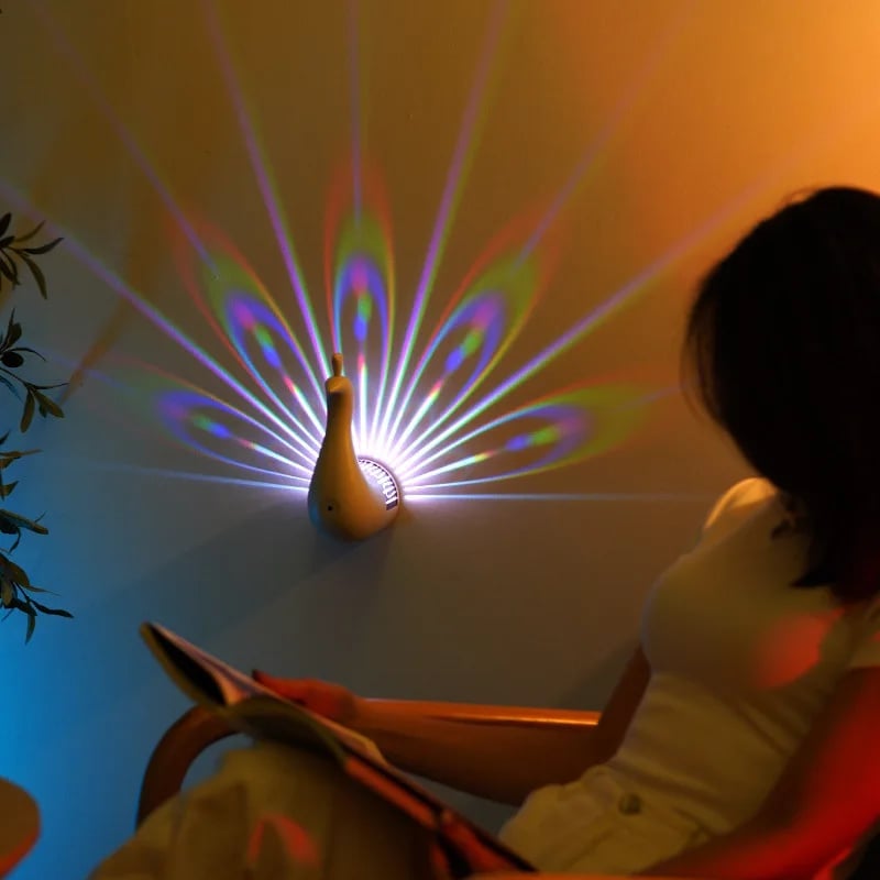 ✨ BIG SALE - 40% OFF🥇Peacock Open Screen Projection Lamp
