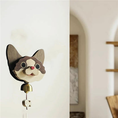Last day promotion 40% off 🐕Purely handmade pure wooden wind chime doorbell🐶