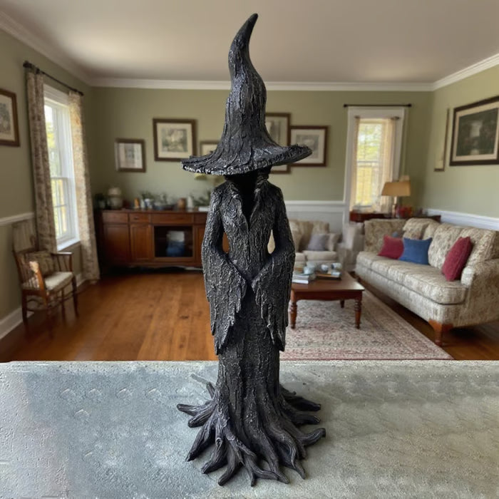 🔥LAST DAY 49% OFF - 🧙‍♀️Hand-Painted Enchanting Witch Statue: The Guardian of Your Home💫