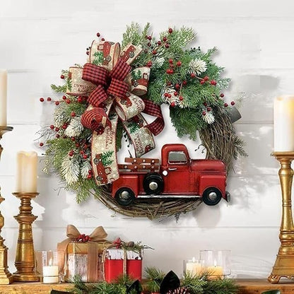 🔥Christmas Flash Sale - 40% OFF--Christmas Red Truck Wreath