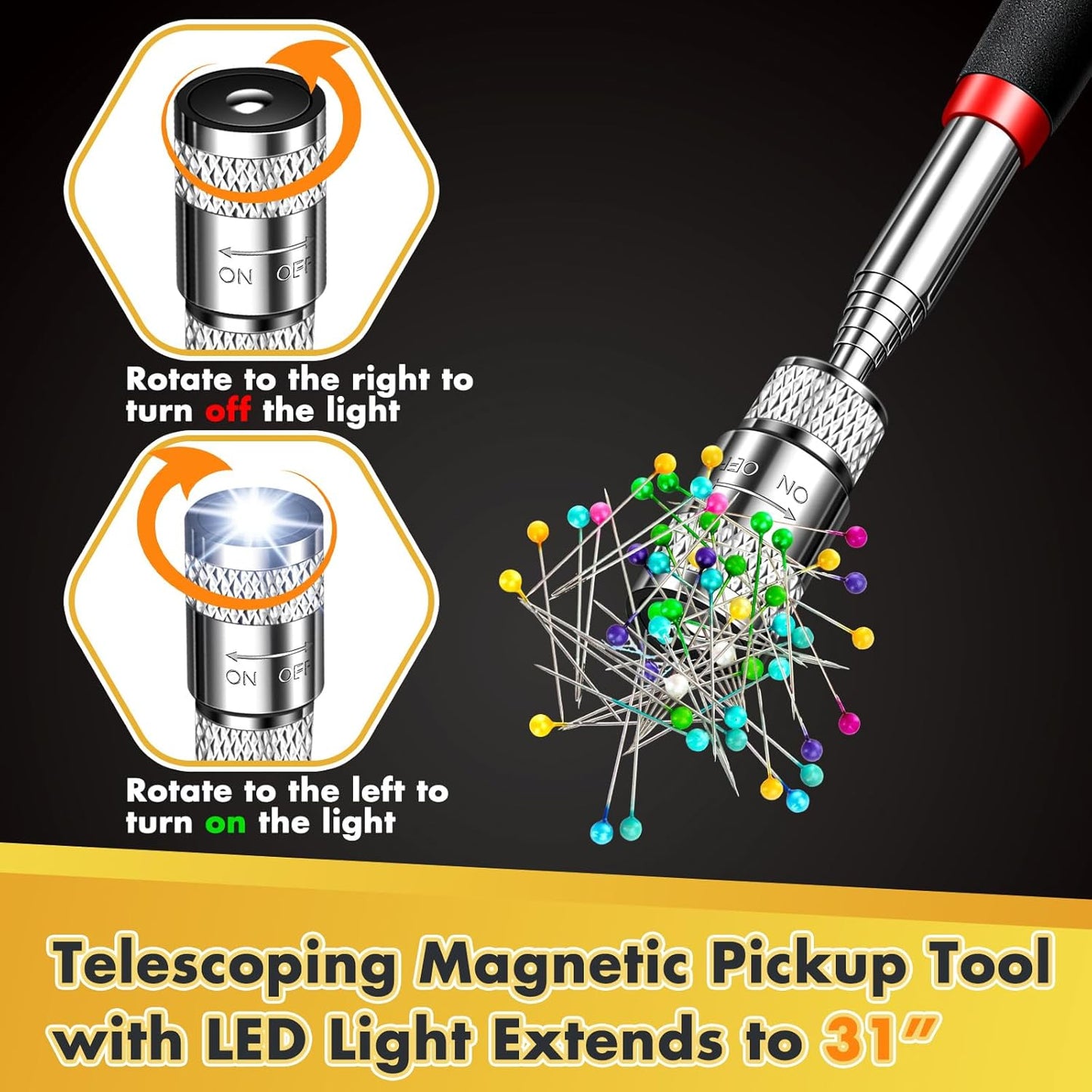 Telescoping Magnetic Pickup Tool
