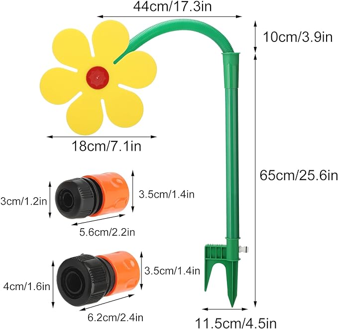 720° Rotating Crazy Daisy Sprinkler