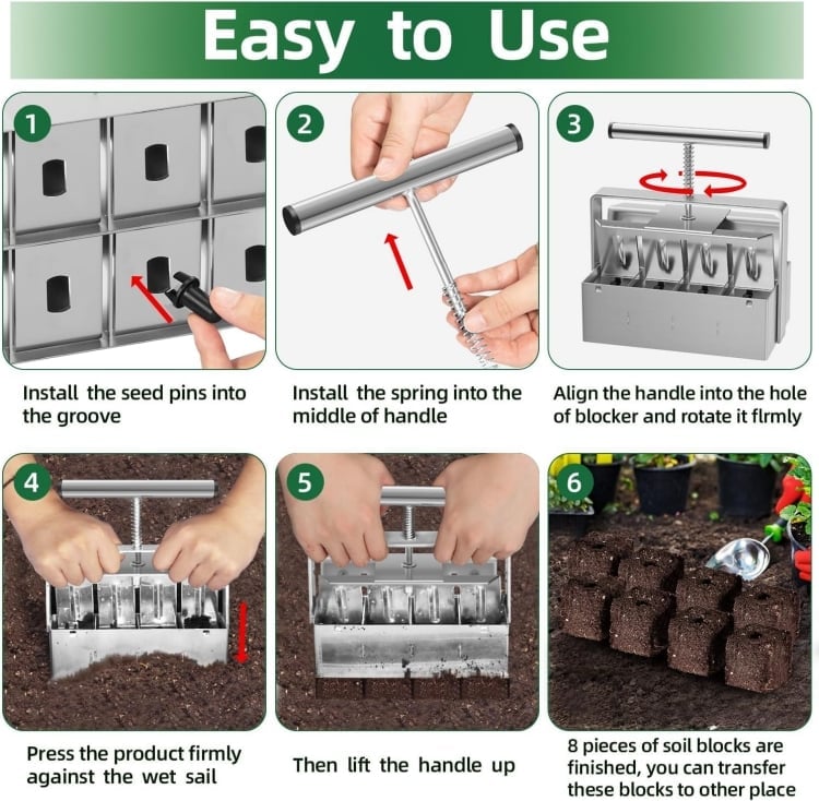 Manual Soil Block Maker 🔥