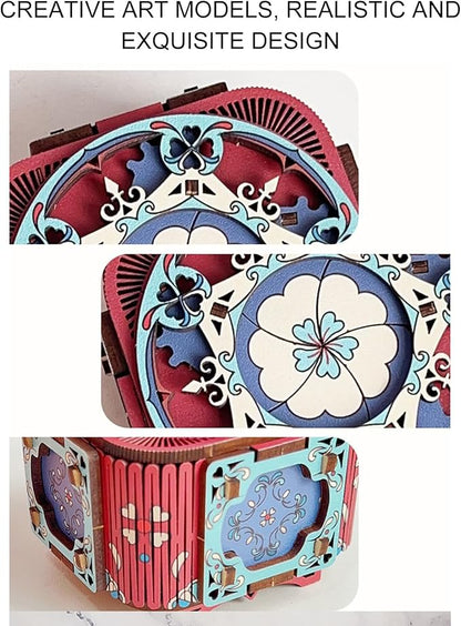 Enchanting 3D Wooden Music Box Puzzle - A Gift of Melody and Mindfulness