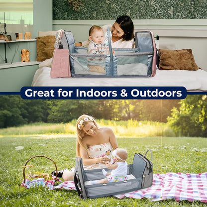 ⚡Last Day 40% OFF🔥2-in-1 Portable Baby Crib