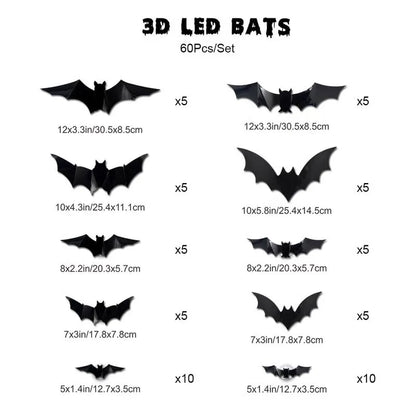 🦇3D Bat Design LED Decoration