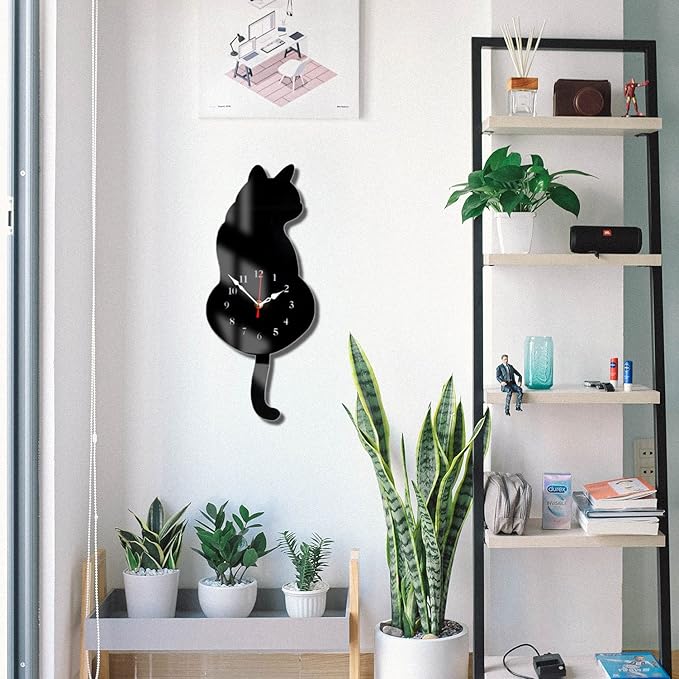 😸Cat Pendulum Wall Clock🕰️