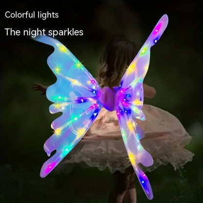 🔥  Electric Butterfly Elf Wings with Glowing Lights