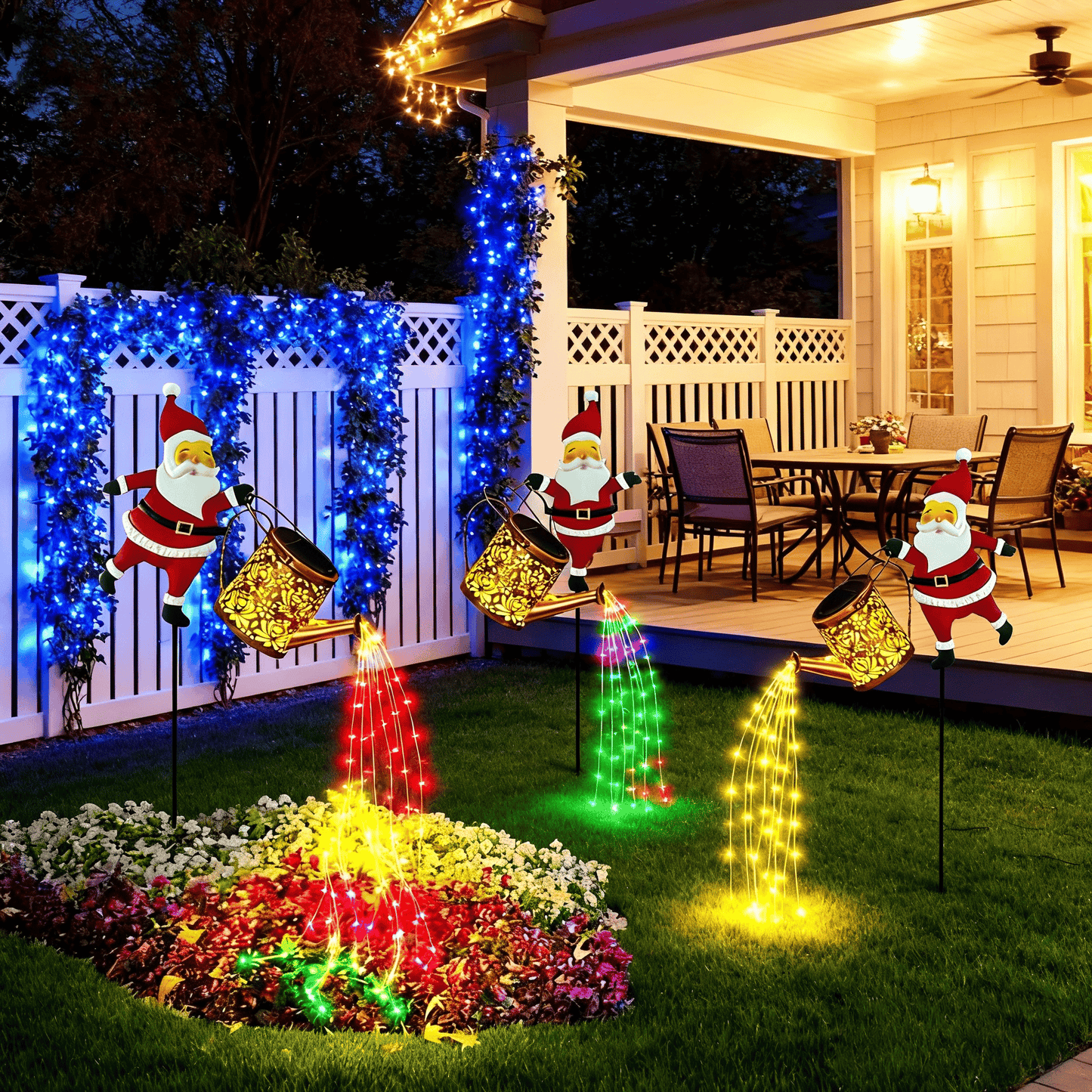 🔥Hot Sale 49% OFF🔥Solar Santa Claus Watering Can Lights