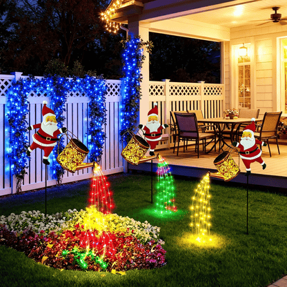 🔥Hot Sale 49% OFF🔥Solar Santa Claus Watering Can Lights