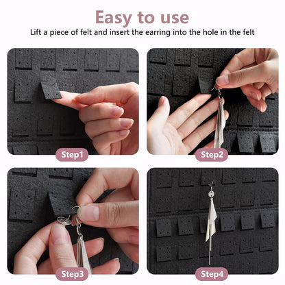 🔥 Felt Hanging Jewelry Organizer