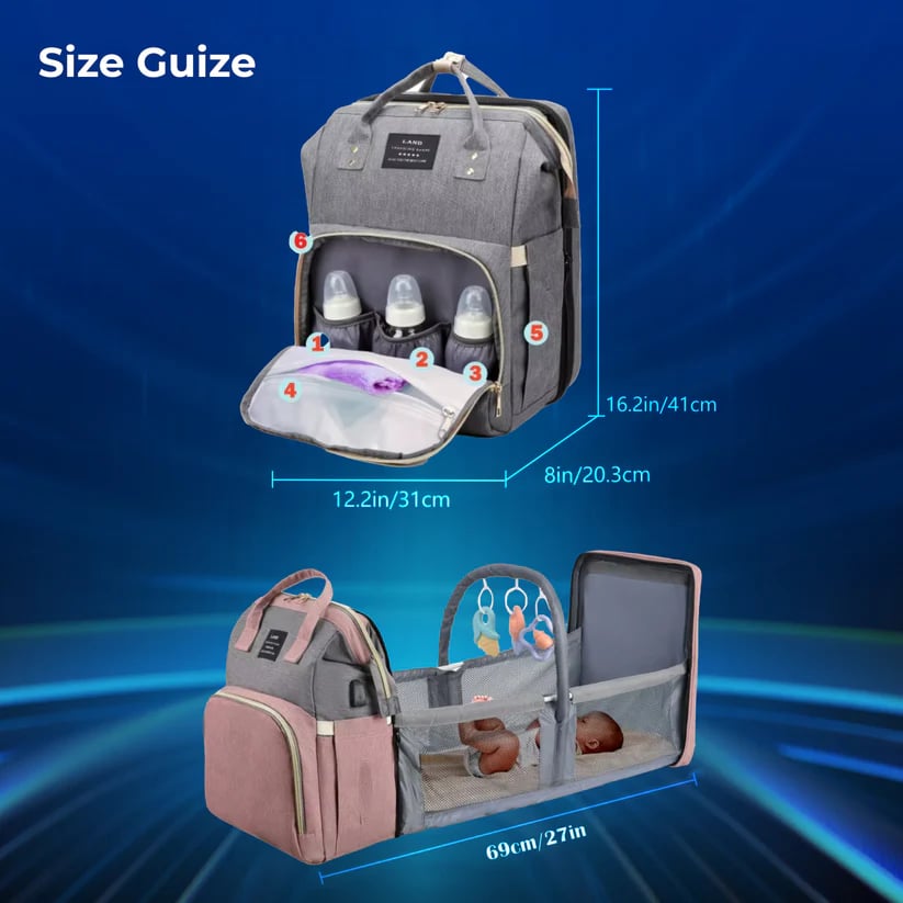 ⚡Last Day 40% OFF🔥2-in-1 Portable Baby Crib