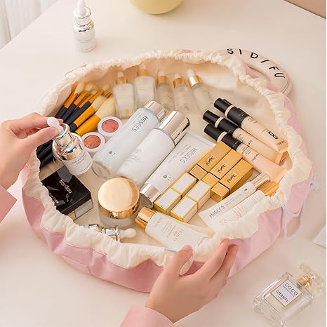 Large Drawstring Makeup Bag