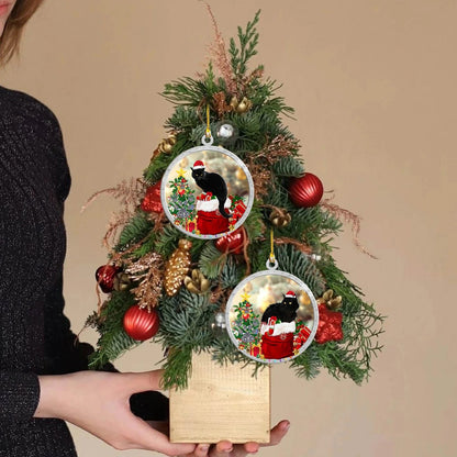 🎅Christmas sale 45% off🐈Christmas Black Cat Ornament🎄