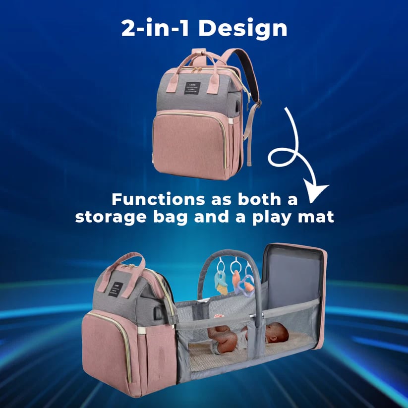 ⚡Last Day 40% OFF🔥2-in-1 Portable Baby Crib