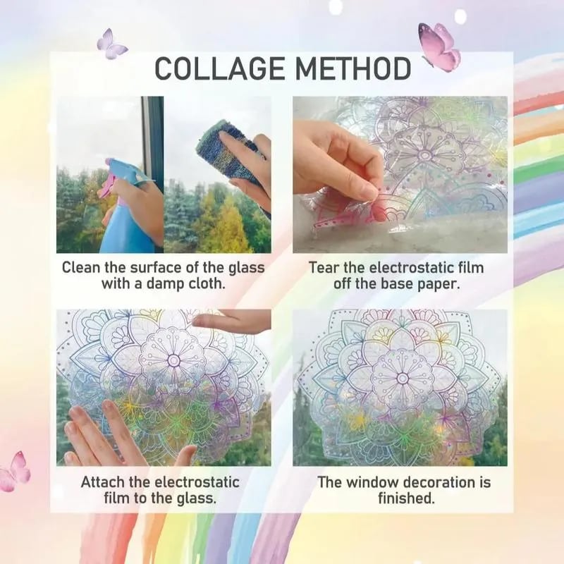 🌸Floral Pattern Window Film🌈