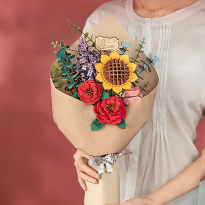 Wooden Flower Building Toy Botanical Collection