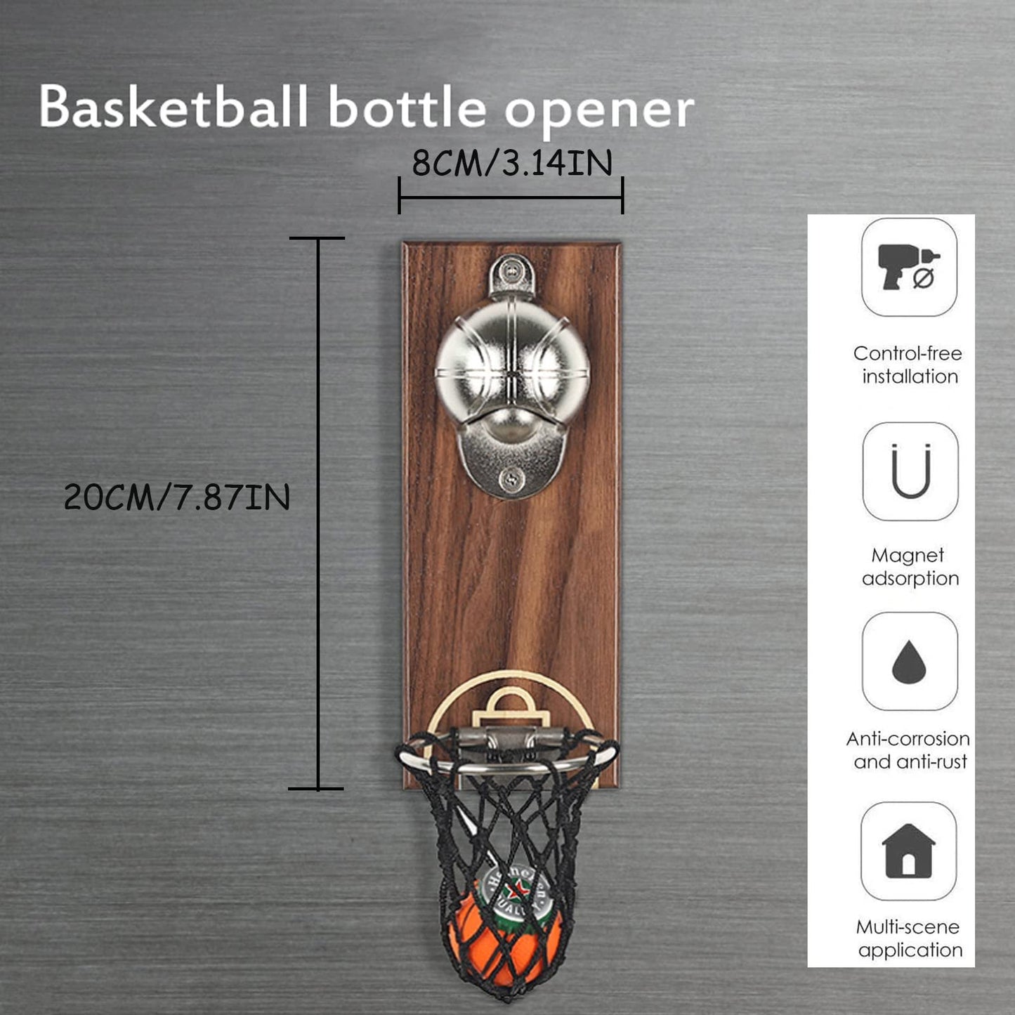 Wooden Wall Mounted Opener