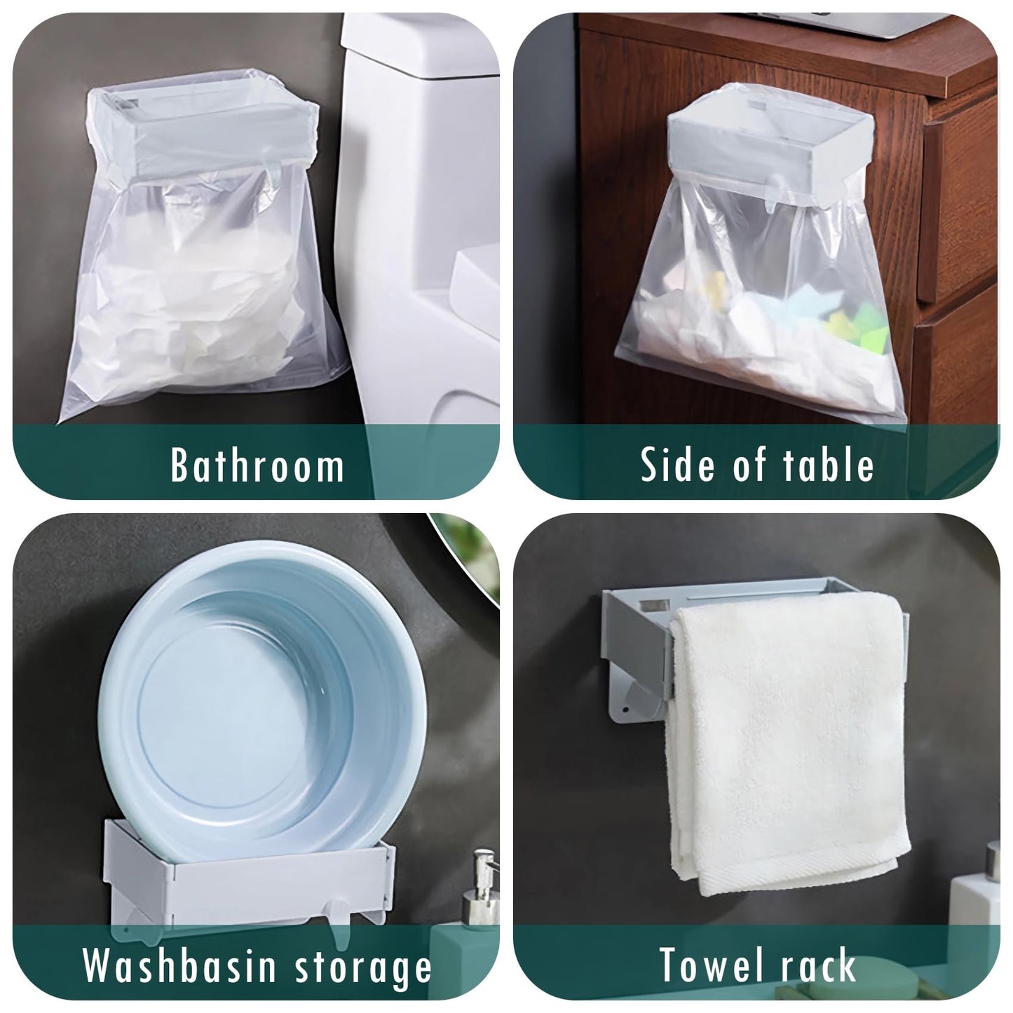 🗑️Wall-Mounted Foldable Trash Bag Holder🏠