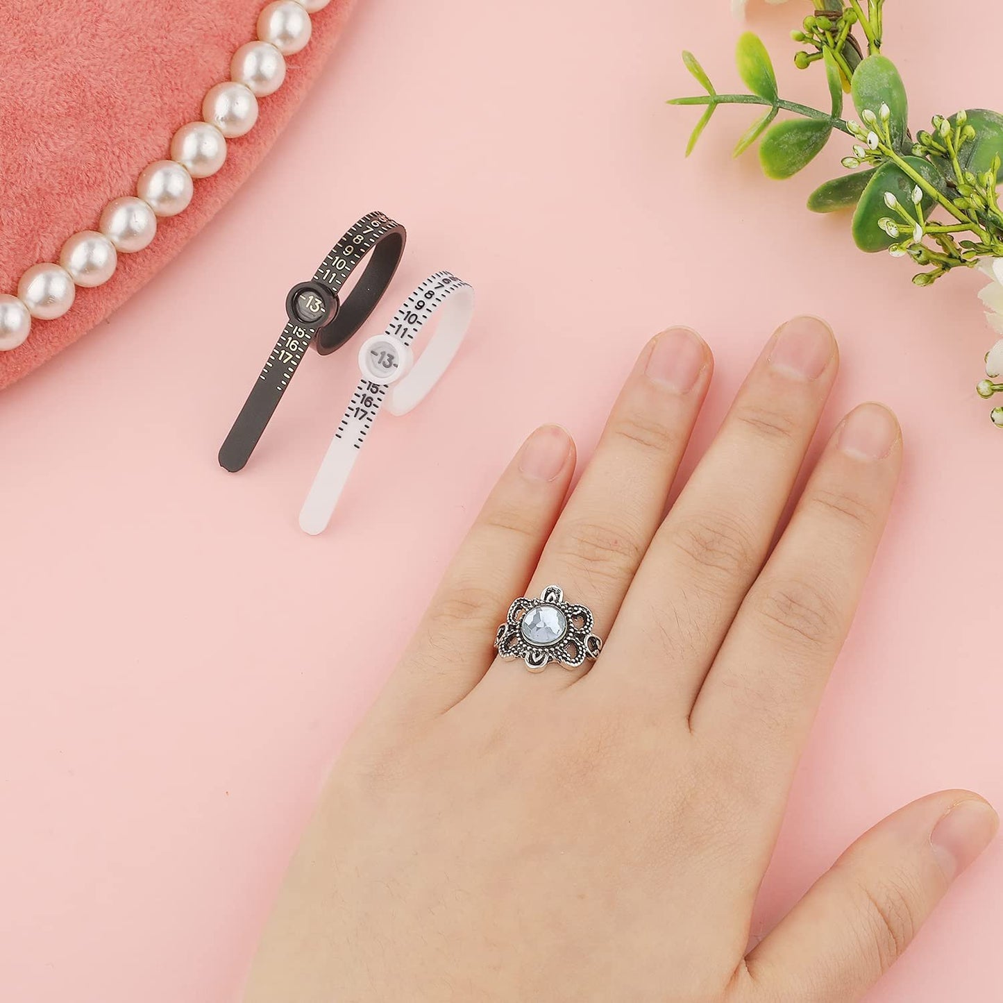 🔍Ring Sizer Measuring Tool with Magnifier💍