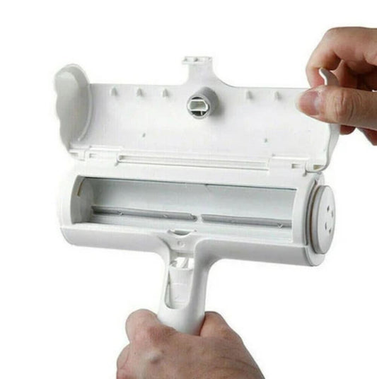 2-Way Pet Hair Remover with Microfiber Roller - FurSweep Bowlift