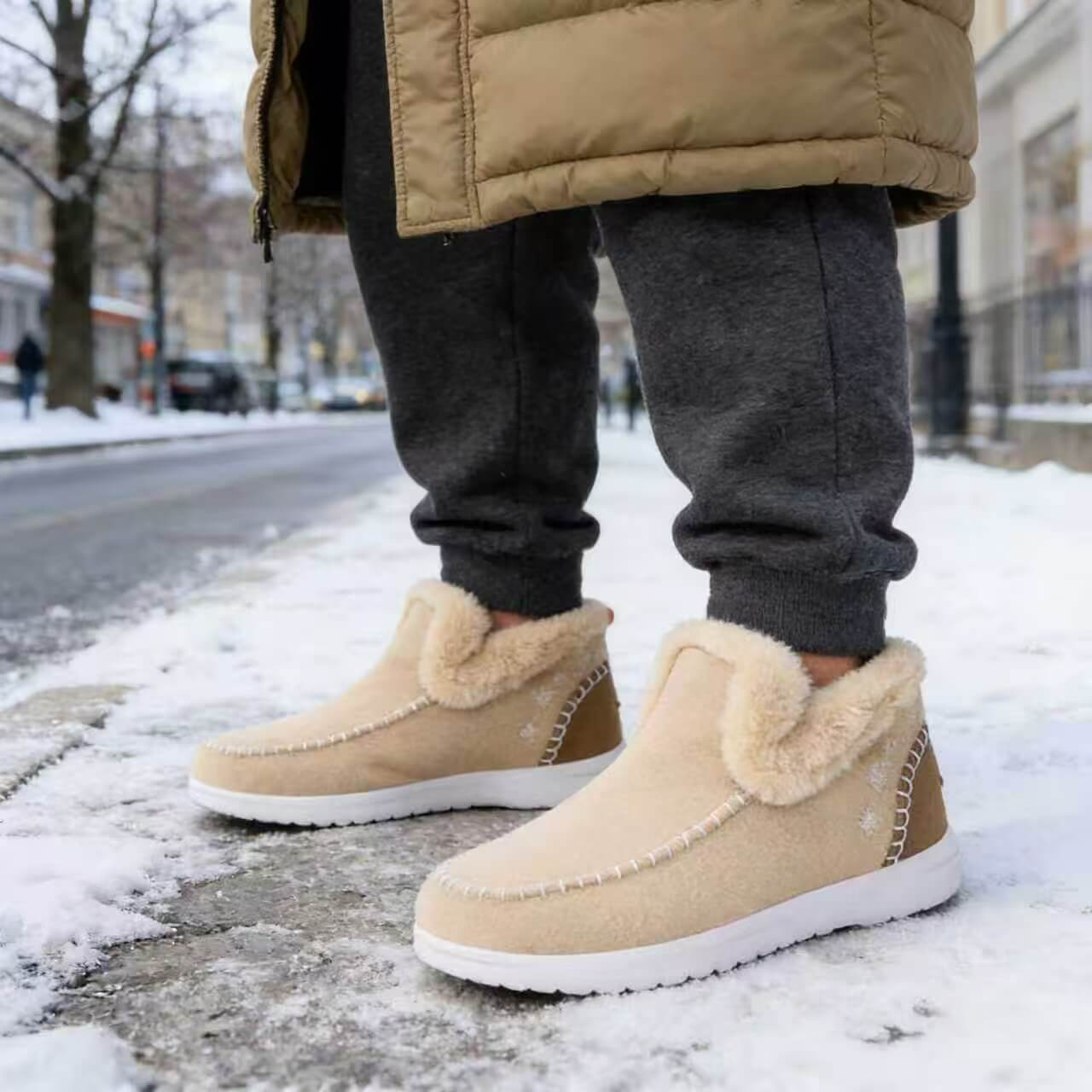 🔥End of Winter Clearance🔥 - Kickly Orthopedic Fleece Slip-On Boots