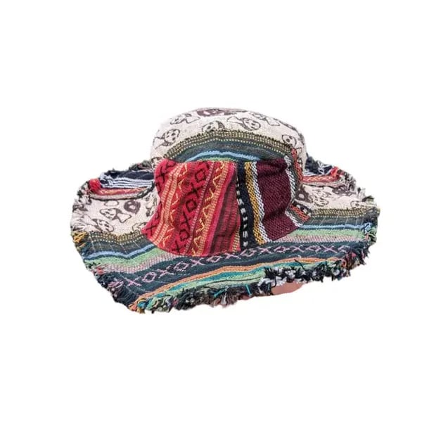 🎩Patchwork Multi-Color Mushroom Hat