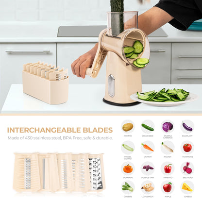 Roller vegetable cutter