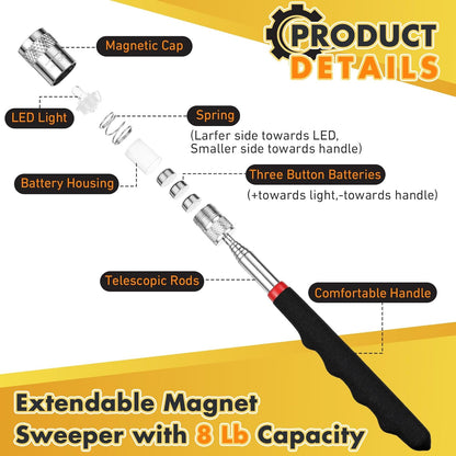 Telescoping Magnetic Pickup Tool