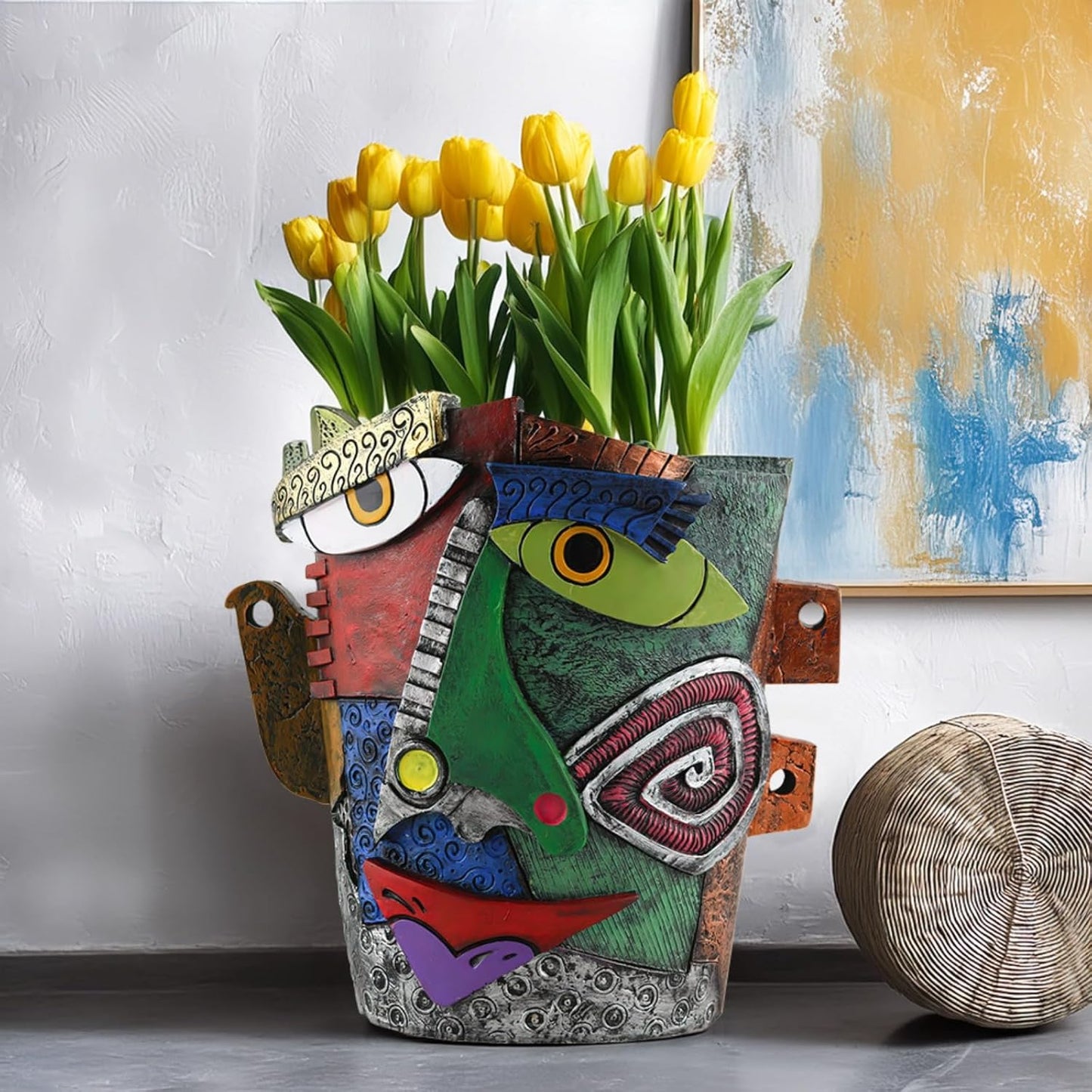 🪴Picasso Fauvism Abstract Human Face Flower Pot