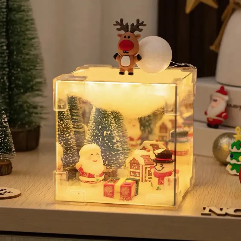 DIY Christmas 3D Rubik's Cube Night Light