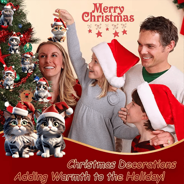 🔥LAST DAY 40% OFF🐾🎄Christmas Cat Ornaments🐱