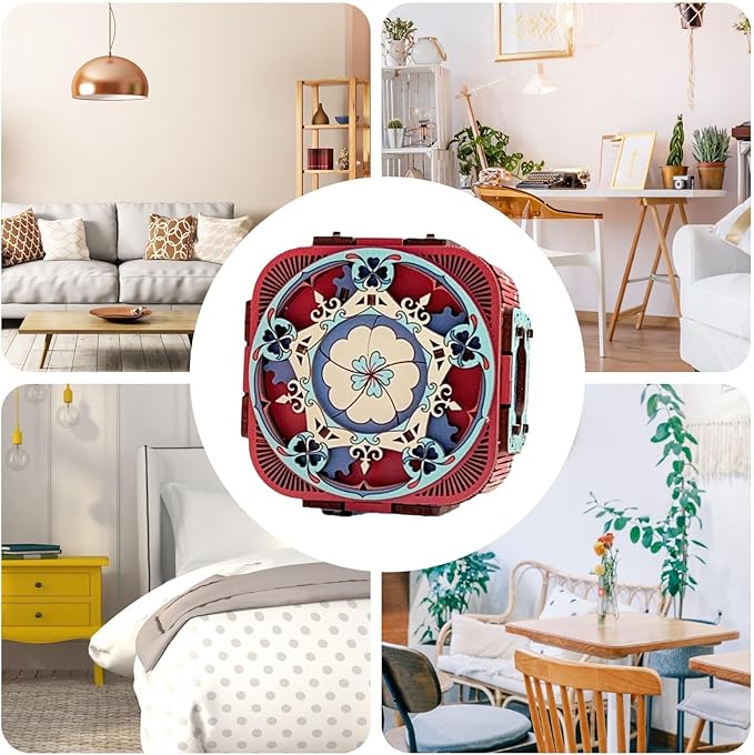 Enchanting 3D Wooden Music Box Puzzle - A Gift of Melody and Mindfulness